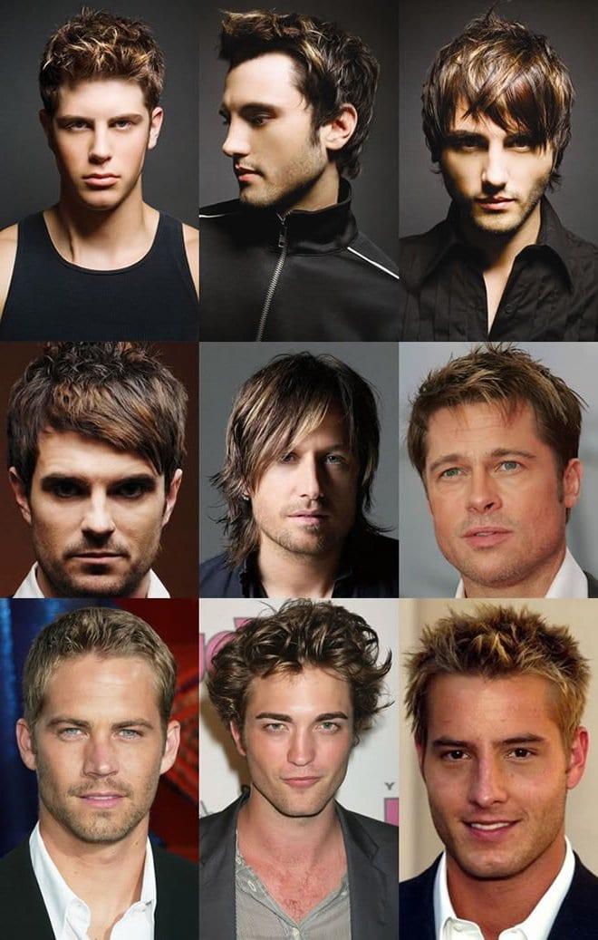 Виды парней. Типажи мужских стрижек. Причёски на средние волосы для мужчин. Формы мужских причесок. Мужские стрижки для овального типа лица.